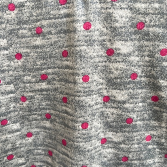 NWOT Maddie & Michelle 2T Grey and Pink Polka Dot Blouse - Picture 2 of 4